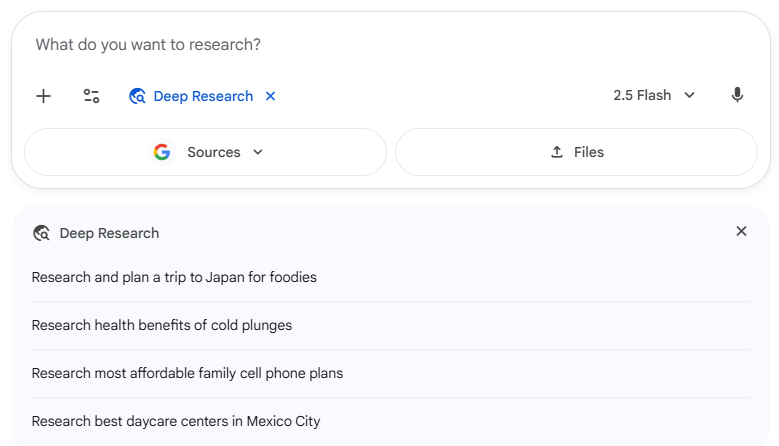 gemini deep research