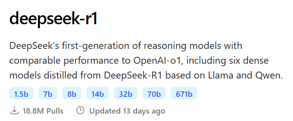 deepseek-r1 description on Ollama