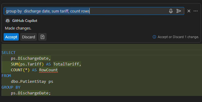 sql vscode copilot setup