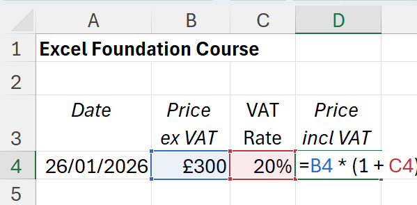 Excel Foundation Course Cover Image