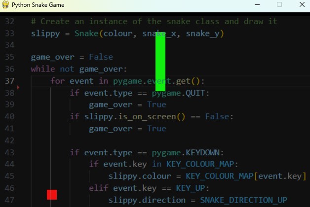 python snake game