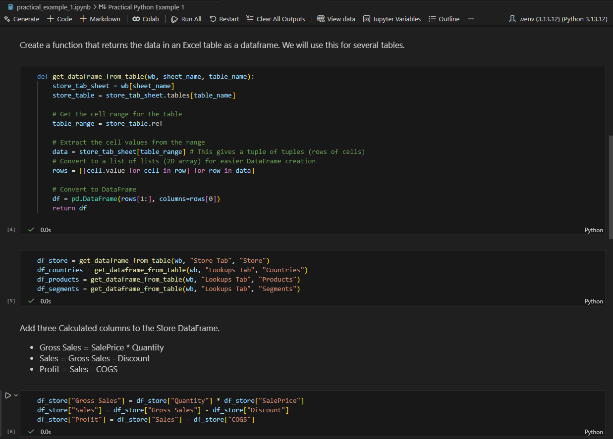 A practical example of reading and analysing Excel data with pandas